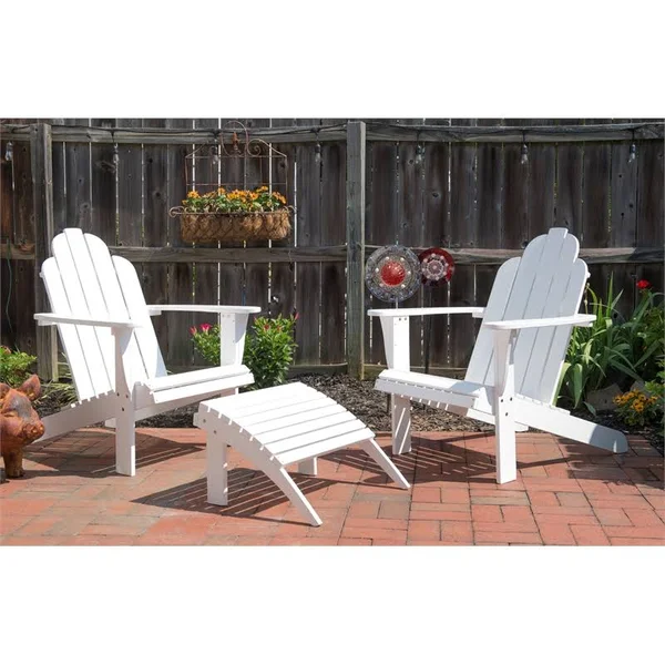 Linon Adirondack Chair, White