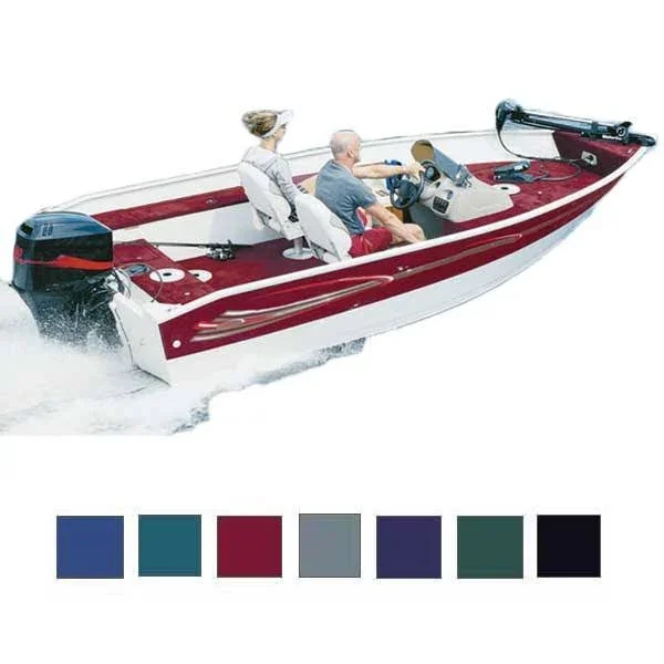 Taylor Made V-Hull Fishing Boat COVER, OB, Teal, Hot Shot, 13&5x22-14&4
