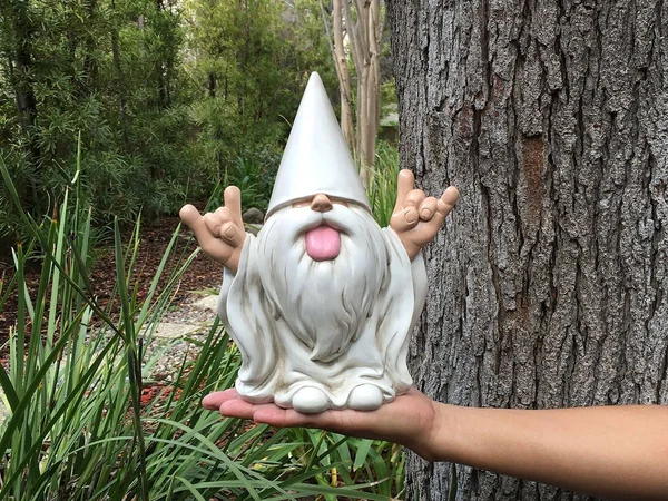 GlitZGlam Rocker Gnome George This Gnome Will Rock Your Fairy Garden and Garden Gnomes 10 Inches Tall Garden Gnome Figurine