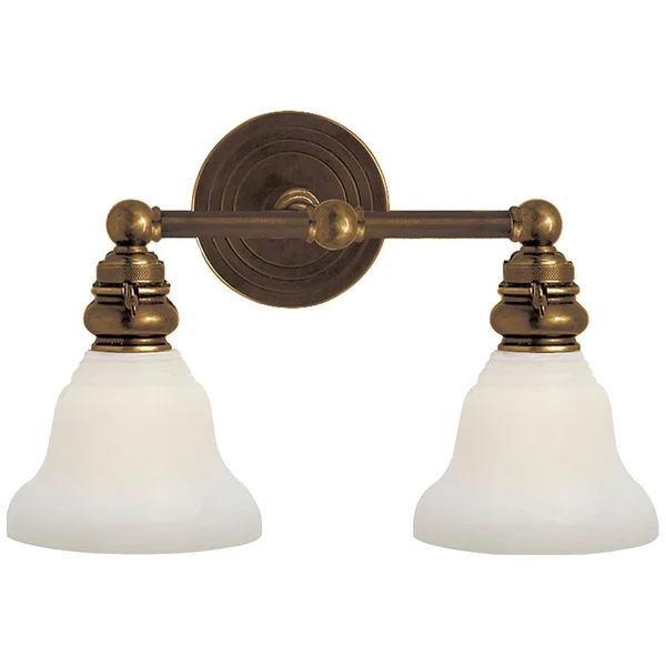Visual Comfort SL2932HAB/SLEG-WG E. F. Chapman Boston 2 Light 15 inch Hand-Rubbed Antique Brass Wall Light
