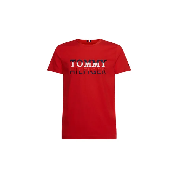 Tommy Hilfiger T-Shirt Red Cotton - Red - Short Sleeve T-Shirts