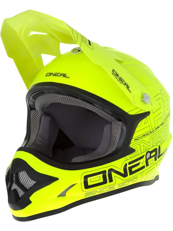 Oneal Neon Yellow 2018 3series Flat MX Helmet