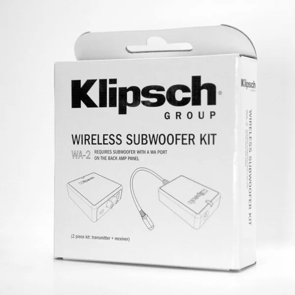 Klipsch SPL-120 12x22 Subwoofer (Ebony) with WA-2 Wireless Subwoofer Kit, 17.75" x 14.7" x 19.9"