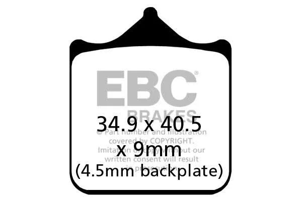 EBC (EPFA417/4HH) Extreme Pro Brake Pads