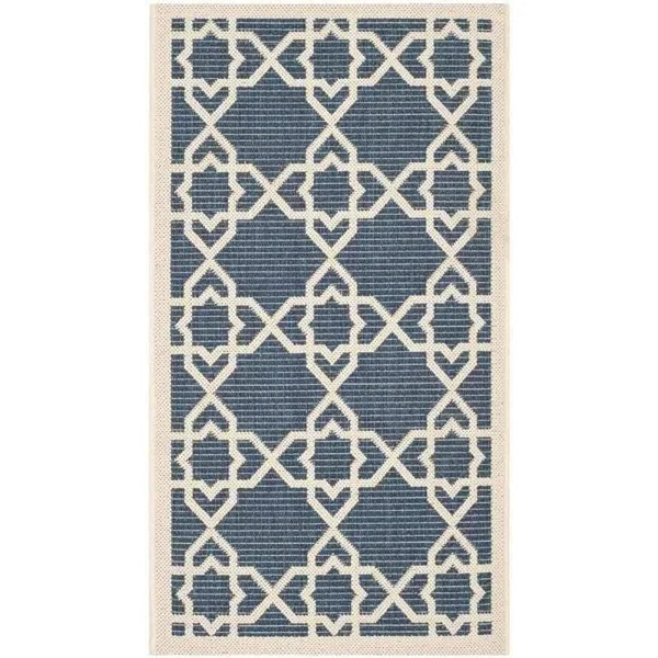 Safavieh Courtyard Area Rug CY6032 Green - Beige, 6& 7x22 x 6& 7x22 Round