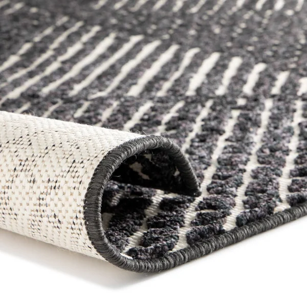 Whitaker Abstract Area Rug - 2&7x22 x 7& Runner - Navy Blue