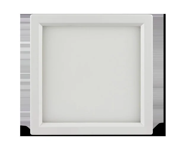 Luxrite 4 inch Square LED Flush Mount Ceiling Light, 10W, White Finish, 4000K (Cool White), 600 Lumens, Dimmable, Surface Mount