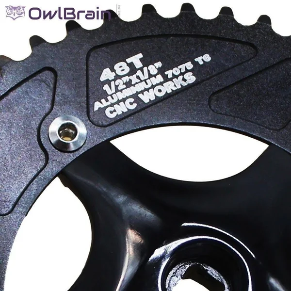 CYSKY Single Speed Crankset Set 48T 170mm Crankarms 130 BCD Fixie for Bike Fixed Gear