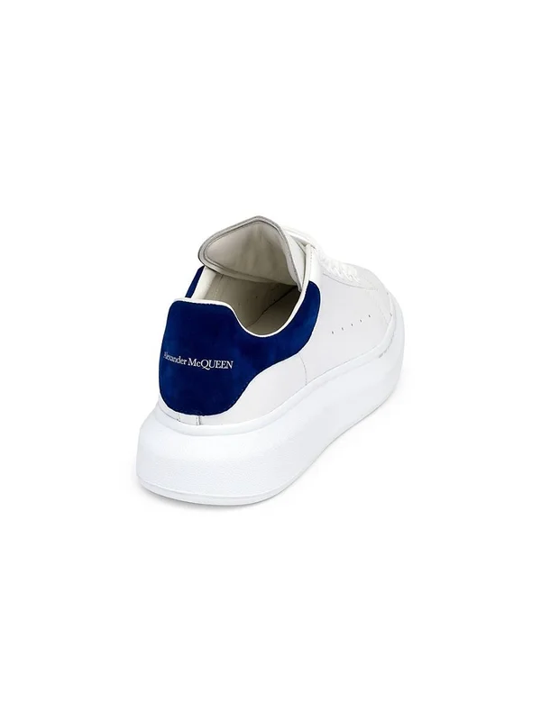 Alexander McQueen Men's Oversized Leather Low-top Sneakers - White/Grey, Men's, 11D, Sneakers & Trainers Low-top Sneakers