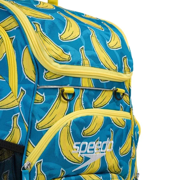 Speedo Teamster Rucksack 35L Backpack Blue Yellow Grey