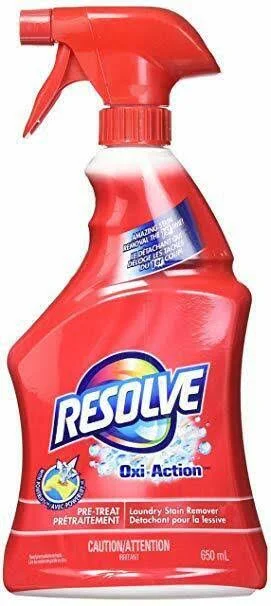 Resolve Oxi-Action Pre-Treatment Laundry Stain Remover Spray, 650 ml