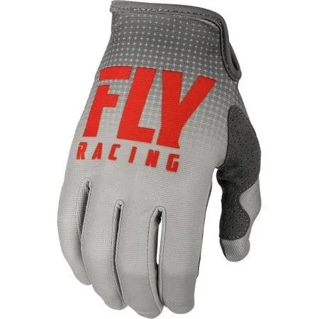 Fly Racing Lite Hydrogen Gloves Red/Gray (Red - 7), Men's, Size: One Size