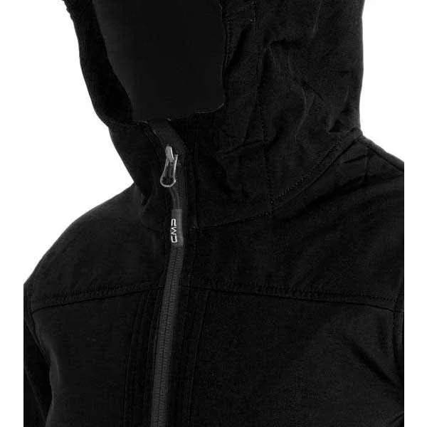 Cmp Hood Fix Softshell Jacket Black Kids - 8