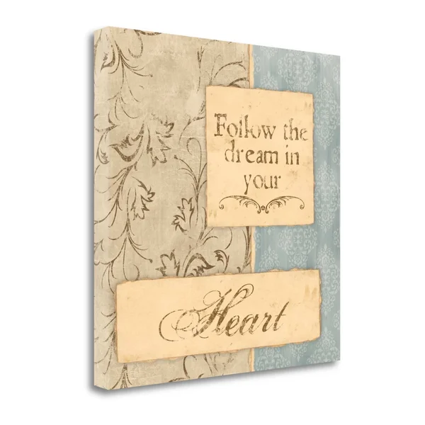 Tangletown Fine Art Follow The Dream by Piper Ballantyne, Giclee Print on Wrap Canvas, 24x22x24x22