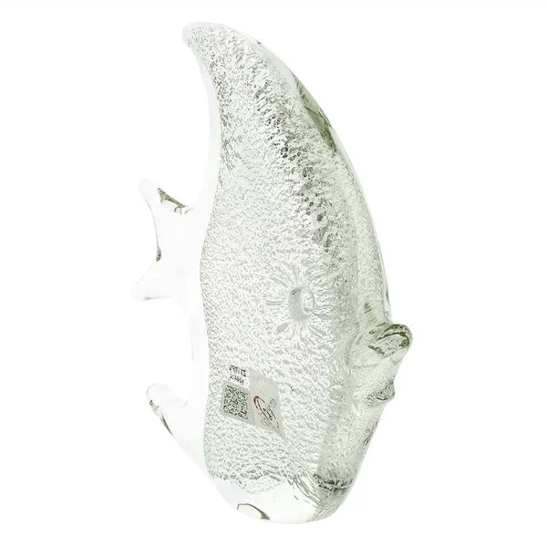 Murano Glass Fish - Sparkling Silver