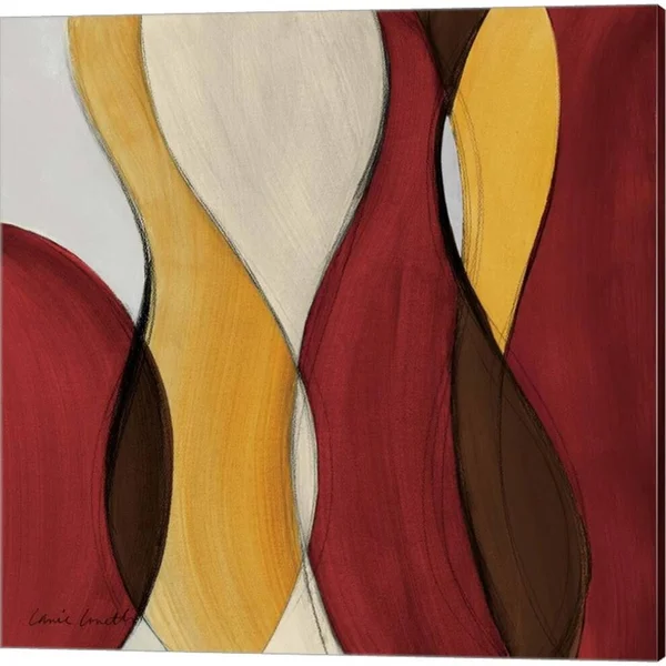Crimson Coalescence by Lanie Loreth, Canvas Art (Set of 2) Ivy Bronx
