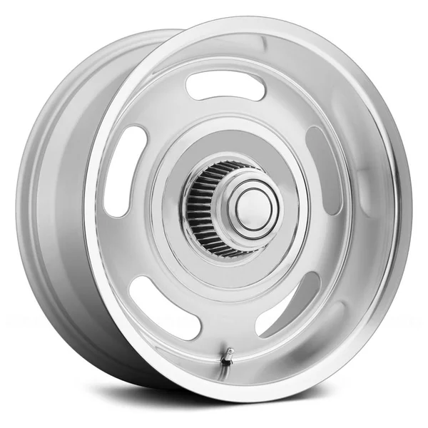 BG Rod Works Rally Wheels in Silver with Machined Lip