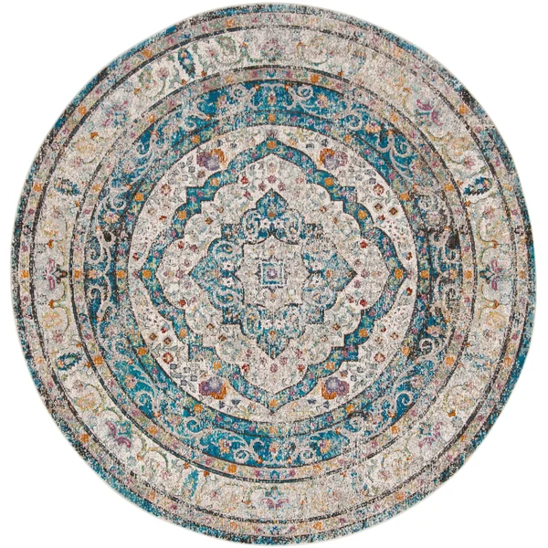 Safavieh Aria ARA106E 5&1x22 x 7&6x22 Creme, Red Area Rug