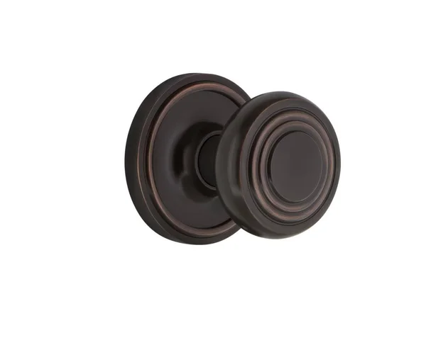Nostalgic Warehouse 713406 Classic Rosette Privacy Deco Door Knob, Timeless Bronze