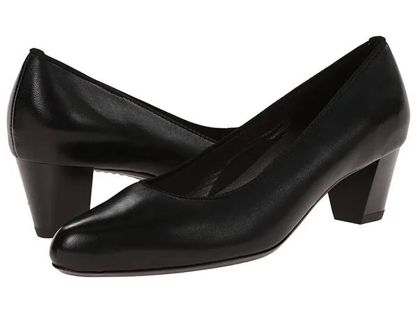 Ara Women's Kelly Dress Pump - Black Leather, 9 M US