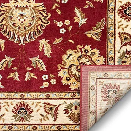 Sultan Sarouk Grey Oriental Area Rug Persian Floral Formal Traditional Area Rug 7& x 9& Easy Clean Stain Fade Resistant Shed Fre
