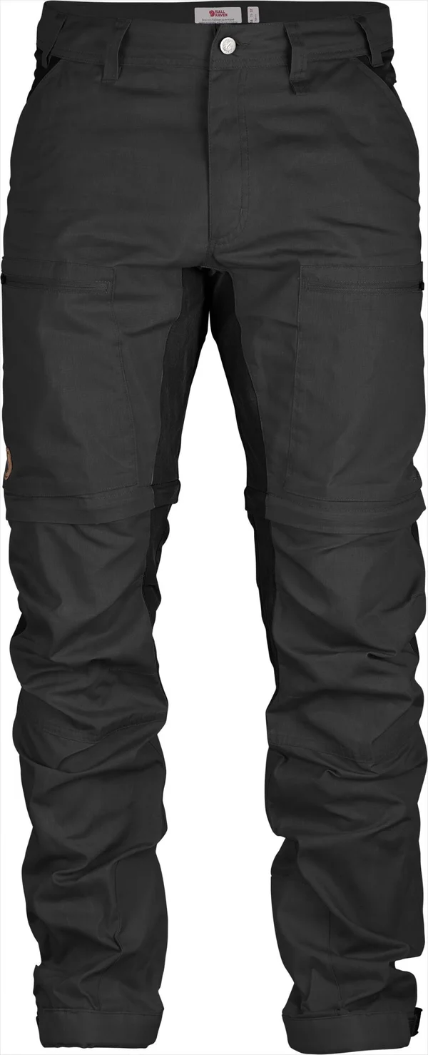 Fjallraven - Men's Abisko Lite Trekking Zip-Off Trousers Long - Dark Grey-Black, 50