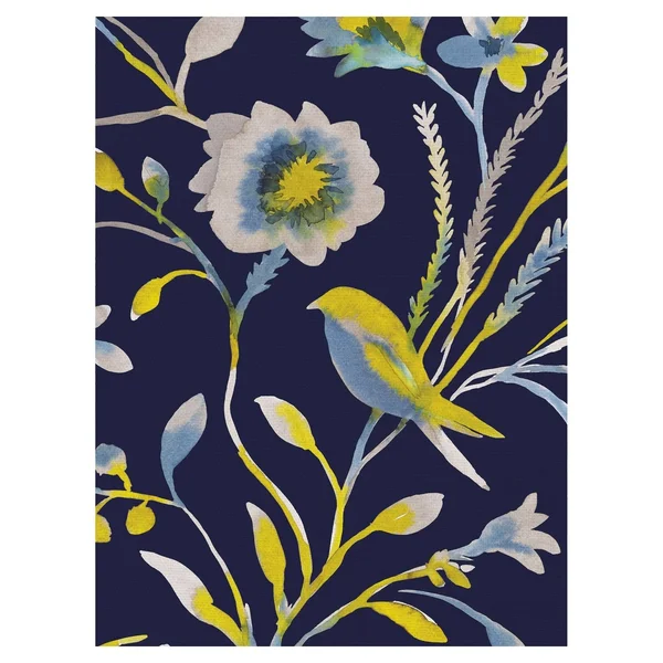 Meadow Symphony by Sandra Jacobs Birds and Feathers Canvas Art - Size: 18 inch x 24 inch