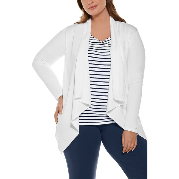 Women's Marietas Sun Wrap - UV Protective Sweaters For Women, White