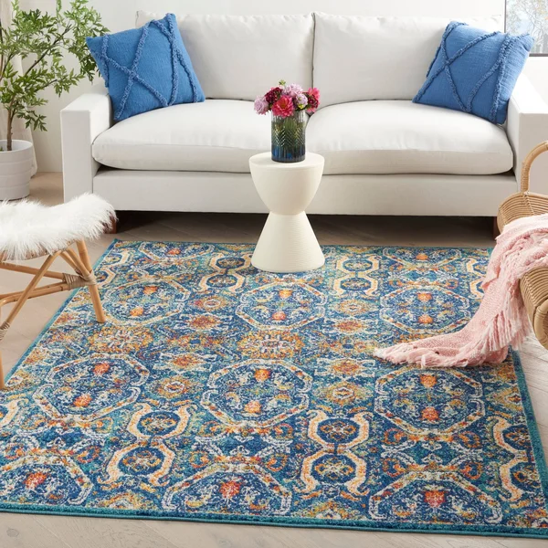Nourison Allur ALR05 Area Rug - Red Multicolor, 9& x 12&