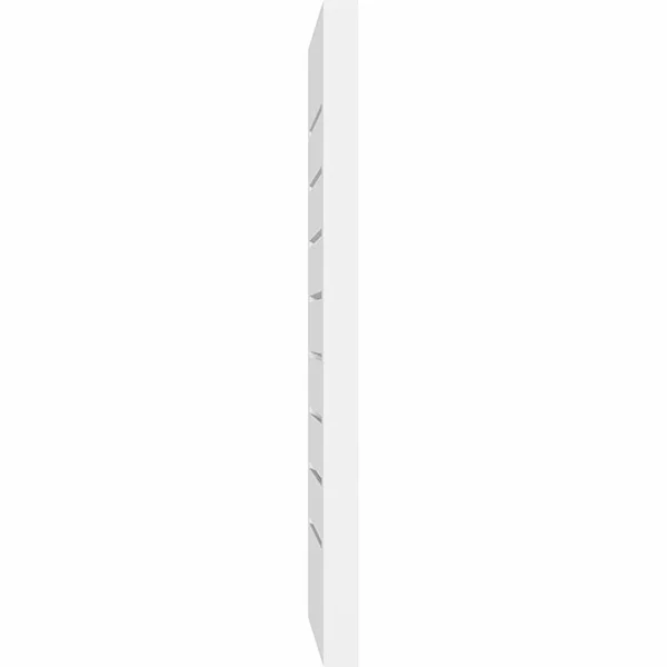 Ekena Millwork GVPVE12X3602SF 12x22W x 36x22H Vertical Surface Mount PVC Gable Vent: Functional, w/ 2x22W x 1-1/2x22P Brickmould
