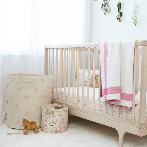 Pehr Pom-Pom Hamper in Mauve