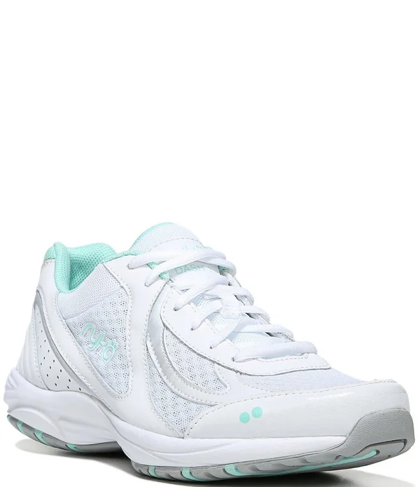 Ryka Women's Dash 3 Walking Shoes White, Silver 6.5, M
