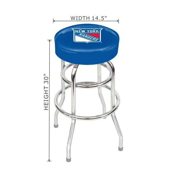 NHL New York Rangers Chrome Bar Stool 61-5006
