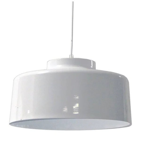 Dainolite 1 Light Metal Pendant White Finish