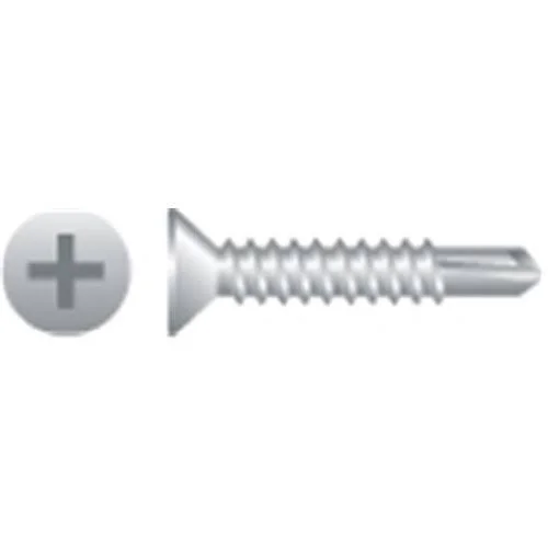 Strong-point F86 8-18 x 1.50 in. Phillips Flat Head Screws Zinc Plated Box of 5 000