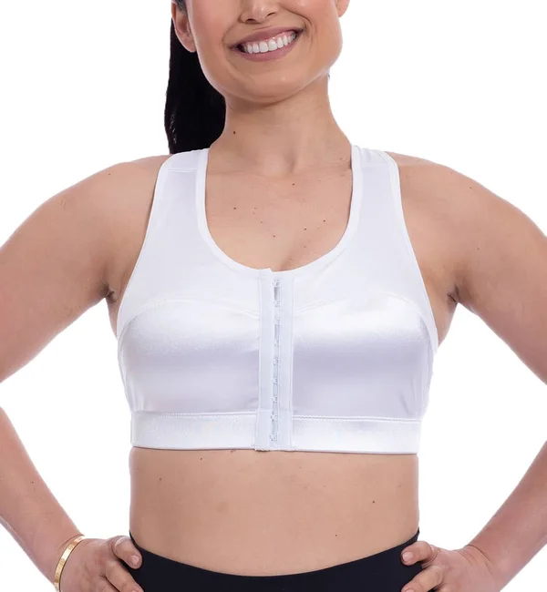 Enell Women's High Impact Racerback Sports Bra - Size 5, White