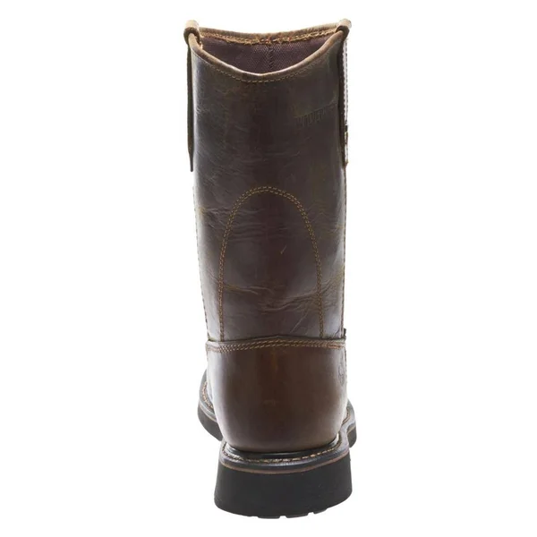 Wolverine Men's Brek Wellington Durashocks Waterproof Steel Toe Work Boots - Brown