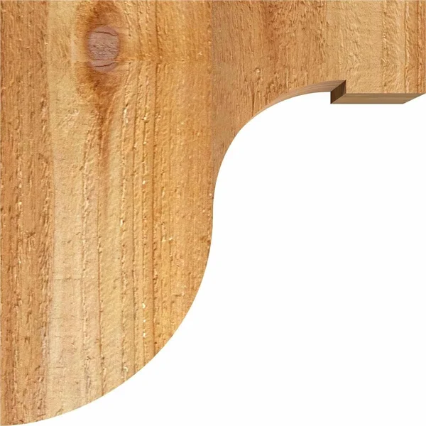 Ekena Millwork COR06X08X20DEL00RWR 6x22W x 8x22D x 20x22H Del Monte Rough Sawn Corbel - Western Red Cedar