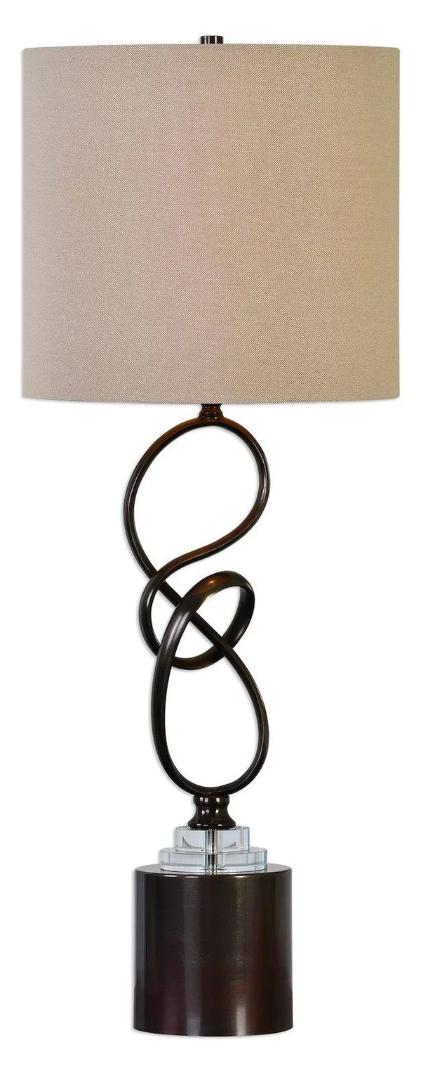 Uttermost 29229-1 Aprilia Twisted Dark Bronze Table Lamp