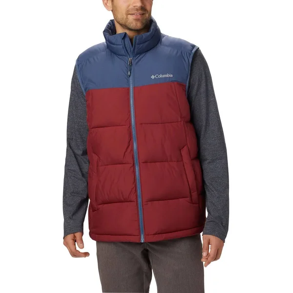 Columbia Men & S Pike Lake Vest - Red Jasper