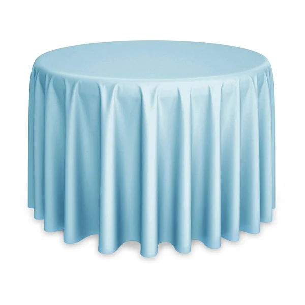 Lann&s Linens - 108x22 Round Premium Tablecloth for Wedding/Banquet/Restaurant - Polyester Fabric Table Cloth - Baby Blue