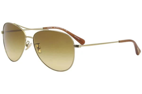 Coach HC7079 L1013 Metal Sunglasses - 93222L Light Gold
