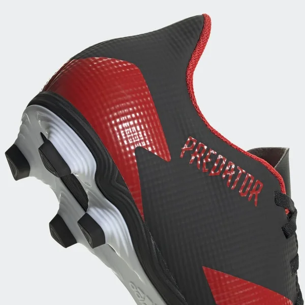 Adidas Predator 20.4 FxG Soccer Cleats - Men's, Black/Red