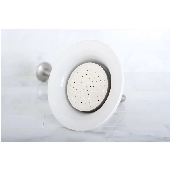 Kingston Brass P60SNCK Victorian Sunflower Showerhead with 12x22 Shower Arm Combo, Brushed Nickel