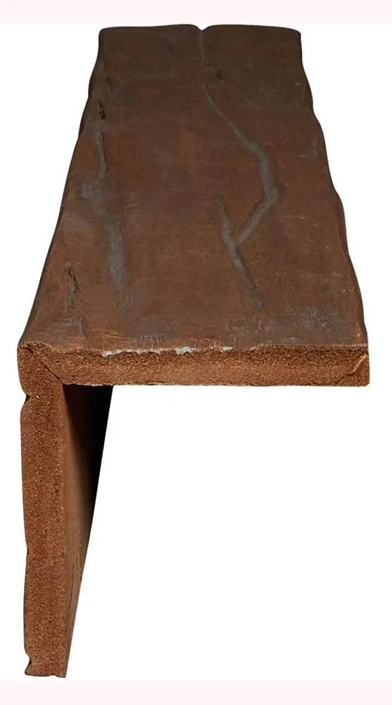 Ekena Millwork BMRW2C0040X040X096PE 4x22W x 4x22H x 8&L 2-Sided (L-beam) Riverwood Endurathane Faux Wood Ceiling Beam, Natural P