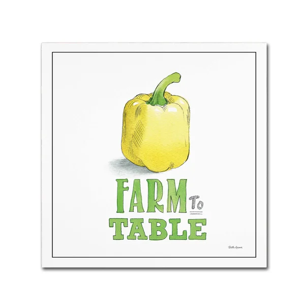 Trademark Fine Art 'Fresh from The Garden VIII No Border Sq' Canvas Art by Beth Grove - Size: 18 x 18