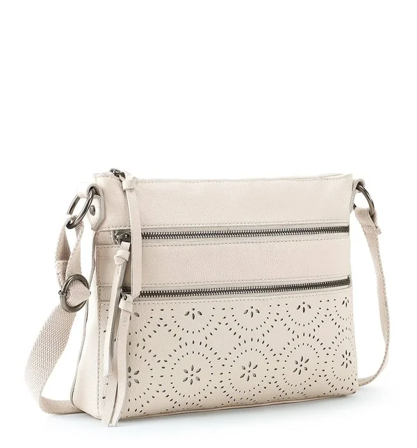 The Sak Reseda Leather Crossbody Scarlet