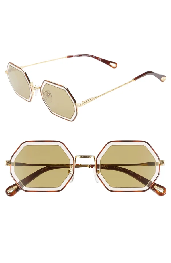 Chloe ce146s-252 Havana Sand/Khaki Sunglasses