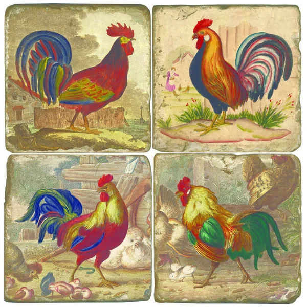 roosters Drink Coasters