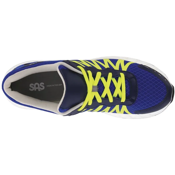 SAS Pursuit (Blue/Neon Yellow) Men's Shoes